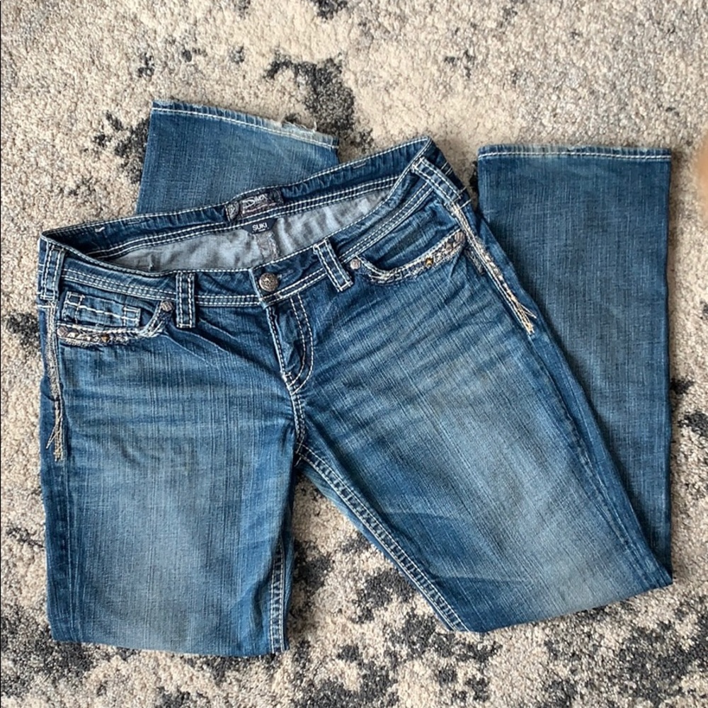 SILVER SUKI Low Straight jeans sz 14 (32)